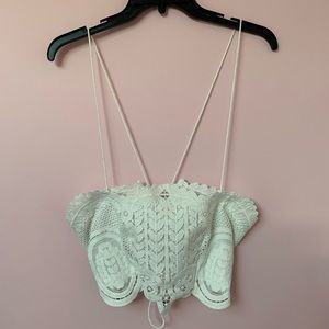 Forever 21  Crop Top with Corset Back